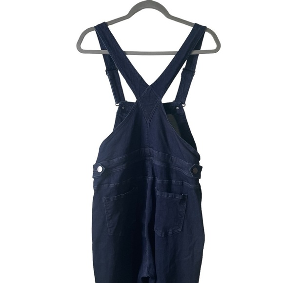 Universal Standard Olivia Denim Overalls In Dark Indigo Size XS / US Large - Picture 5 of 15